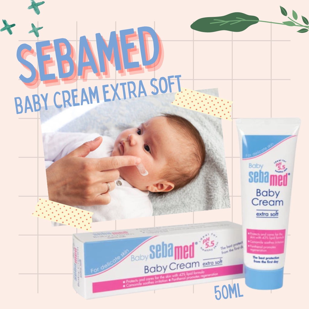 Sebamed Baby Cream Extra Soft 50ml 200ml / Perawatan Kulit Bayi / Krim Eksim Ruam Popok Iritasi Kuli