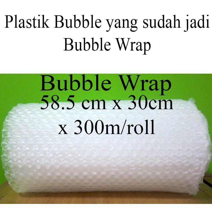 Air Cushion film Small Bubble 58.5cm x 30cm x 300m/roll 18mic