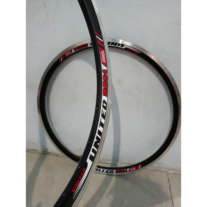 Velg Rims Sepeda MTB United 26 Inch Lubang Hole 36 Alloy Double Wall 2604