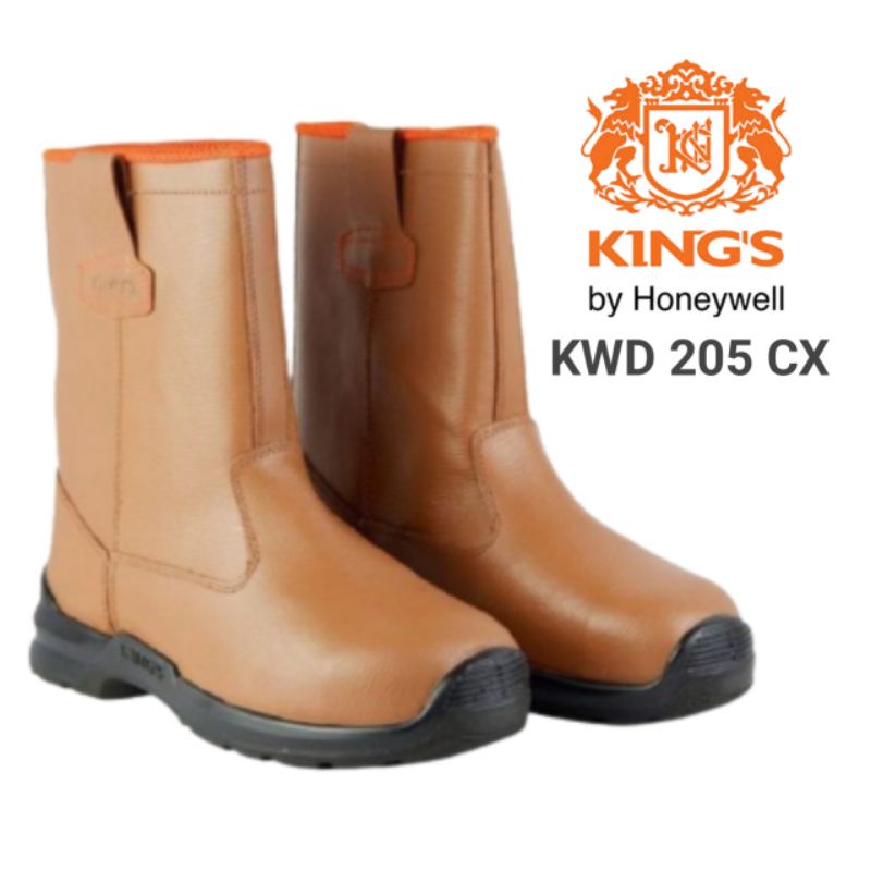 Jual SAFETY SHOES KINGS KWD 205 CX BROWN / SEPATU BOOT SAFETY/ SEPATU