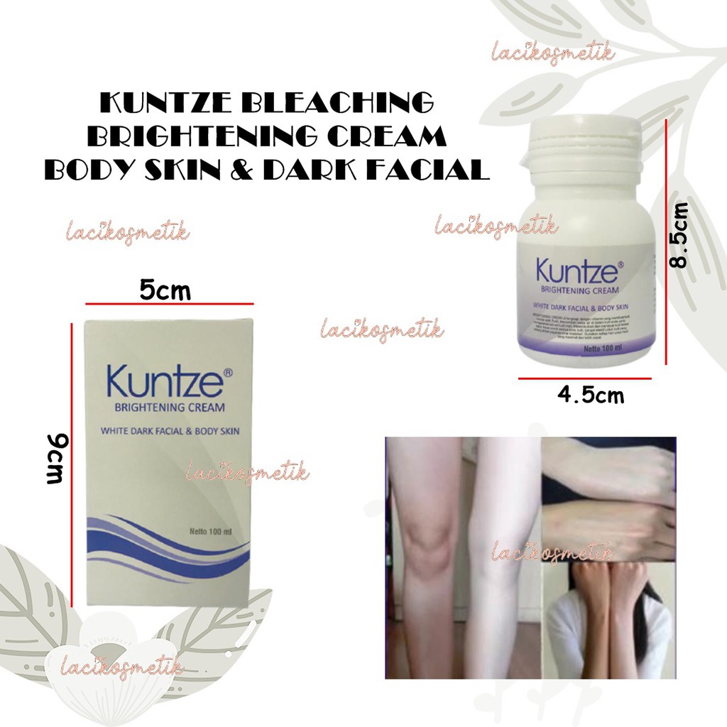 ✨LACIKOSME✨ KUNTZE BLEACHING BRIGHTENING CREAM WITH BODY SKIN &amp; DARK FACIAL