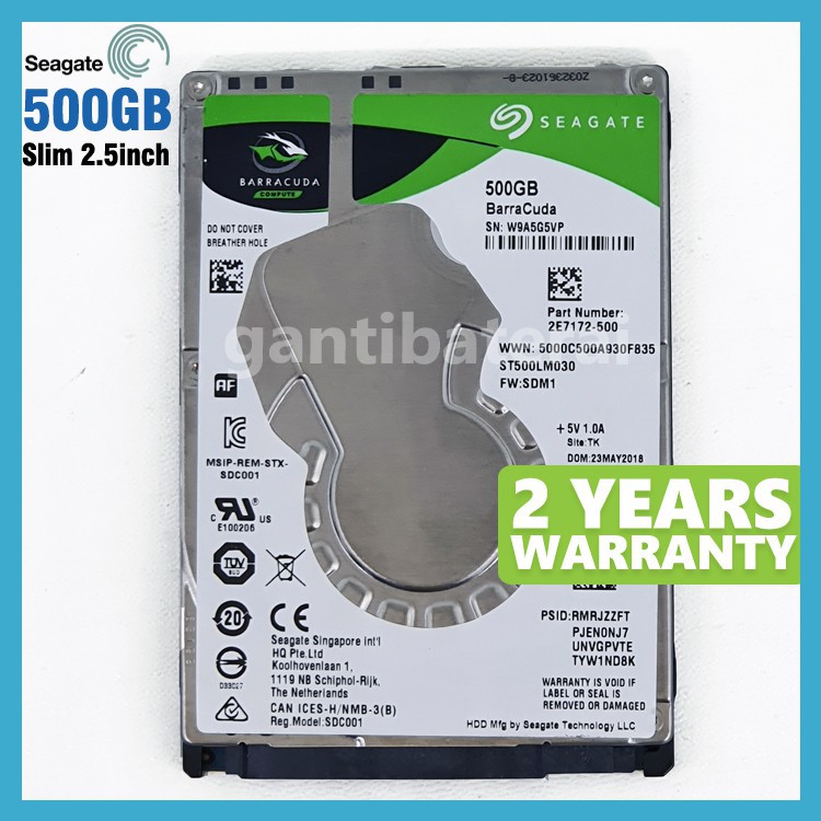 Harddisk HDD Laptop HP Compaq 2,5" Inch 500GB SATA New