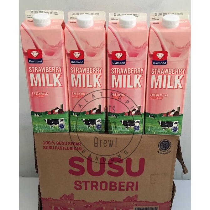 

[COD] Fresh Milk Diamond Strawberry 946ml (sekarton isi 12) [COD]