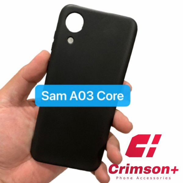 SAMSUNG A03 CORE SOFTCASE BLACK MATTE DOFF SHOCKPROOF COVER PREMIUM