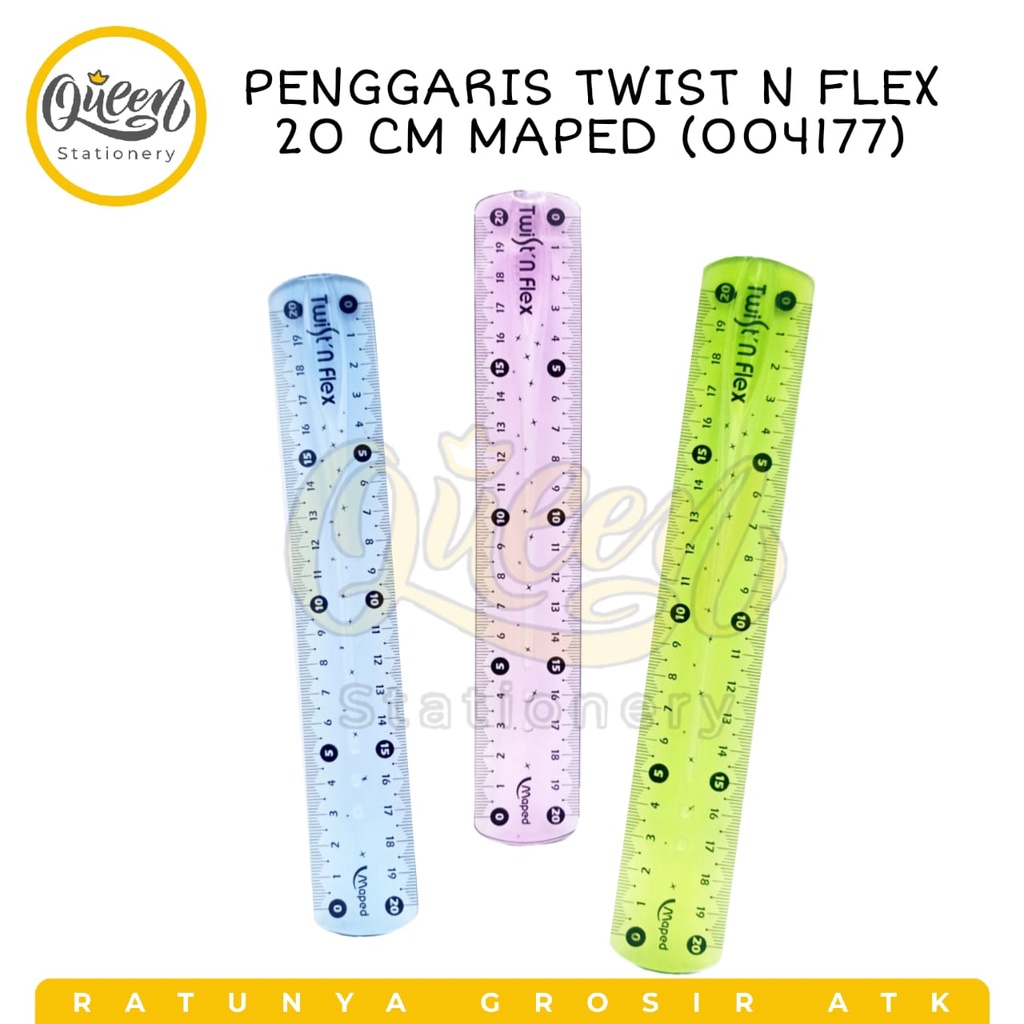 

PENGGARIS TWIST N FLEX 20CM MAPED (004177)/PENGGARIS BERKUALITAS / PENGGARIS MURAH/PENGGARIS LENTUR/PENGGARIS ANTI PATAH/RULER