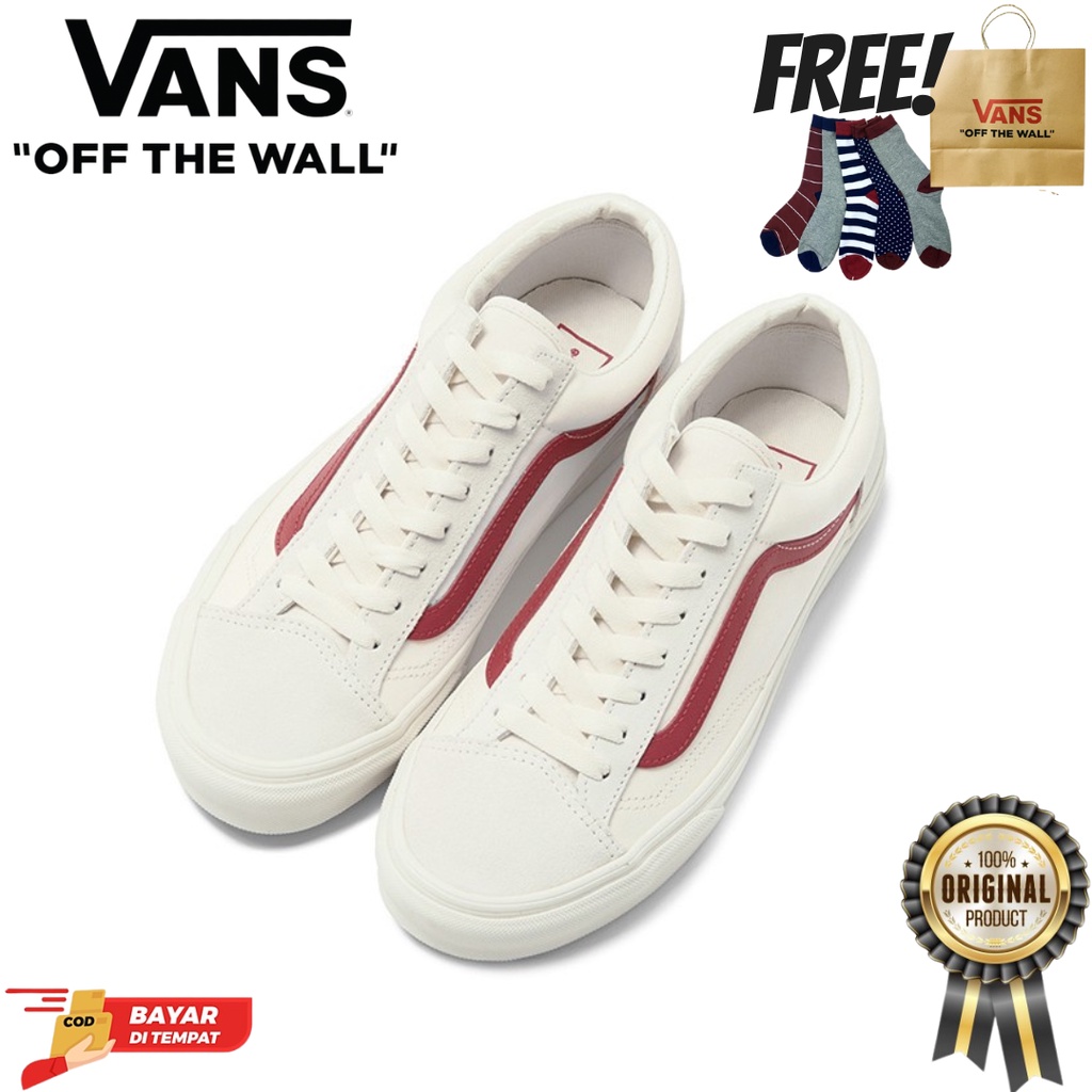 SALE DISKON! V4NS STYLE 36 MARSMELLOW 'RACING RED' 100% ORIGINAL BNIB