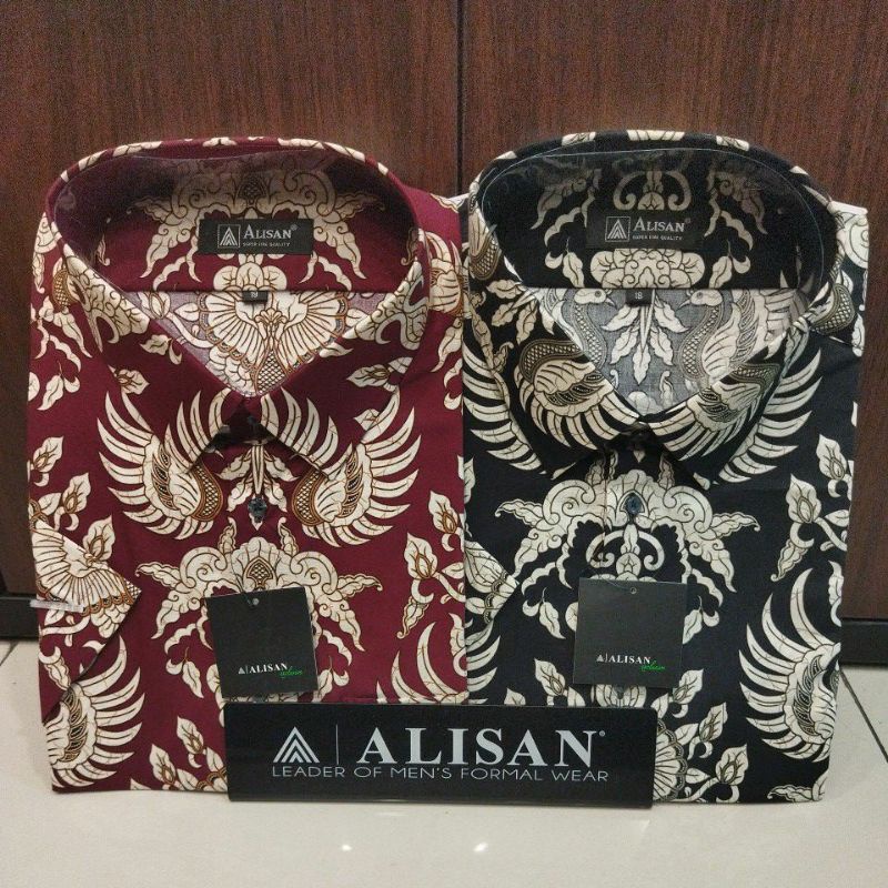 Batik Alisan Lengan Pendek Jumbo Regular Size 18~19,5
