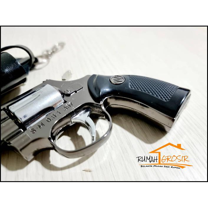 Korek Api Pistol Pyhton Colt Revolver Bara Jet Las "Rumah Grosir"