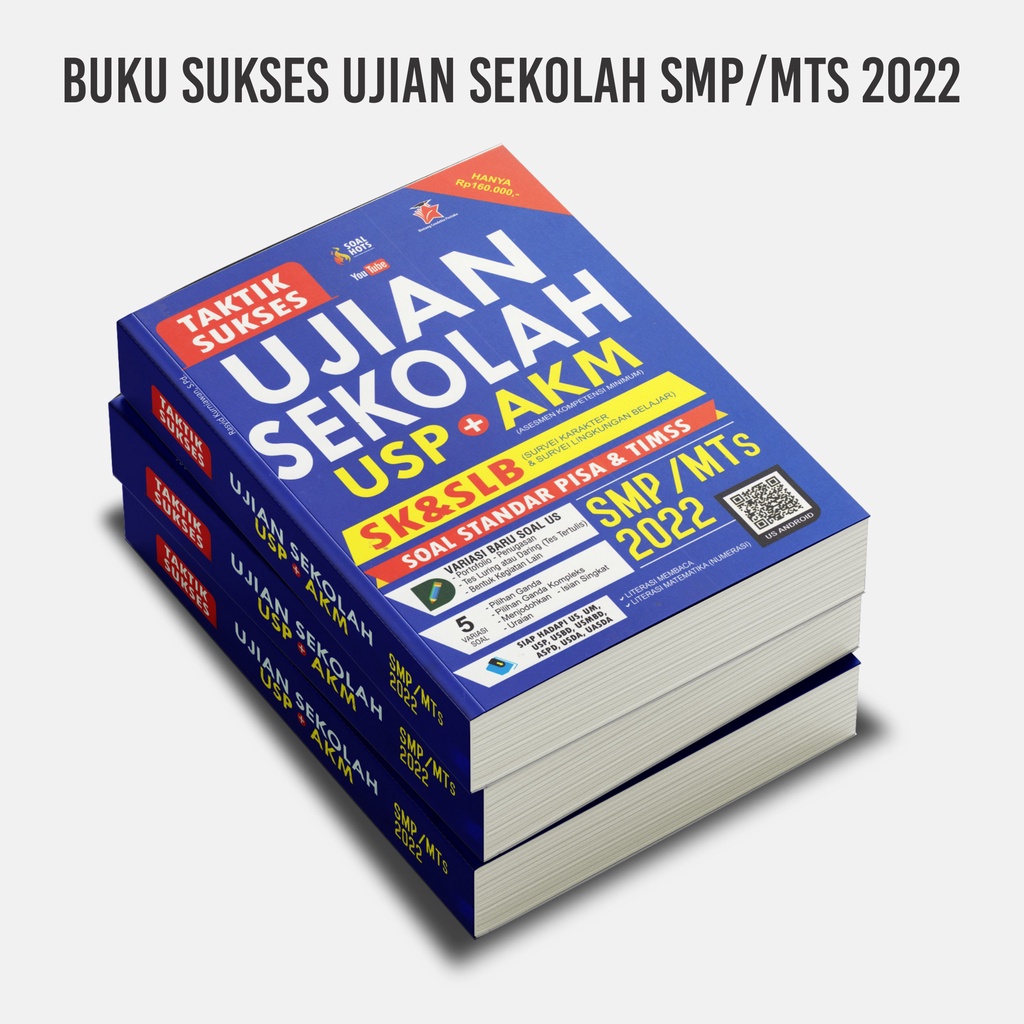 Buku Rahasia Sukses Ujian Sekolah USP AKM SMP MTs SMK MAK 2022 Taktis Sukses Maksimal Best Seller-TS UJIAN SEK SMP22
