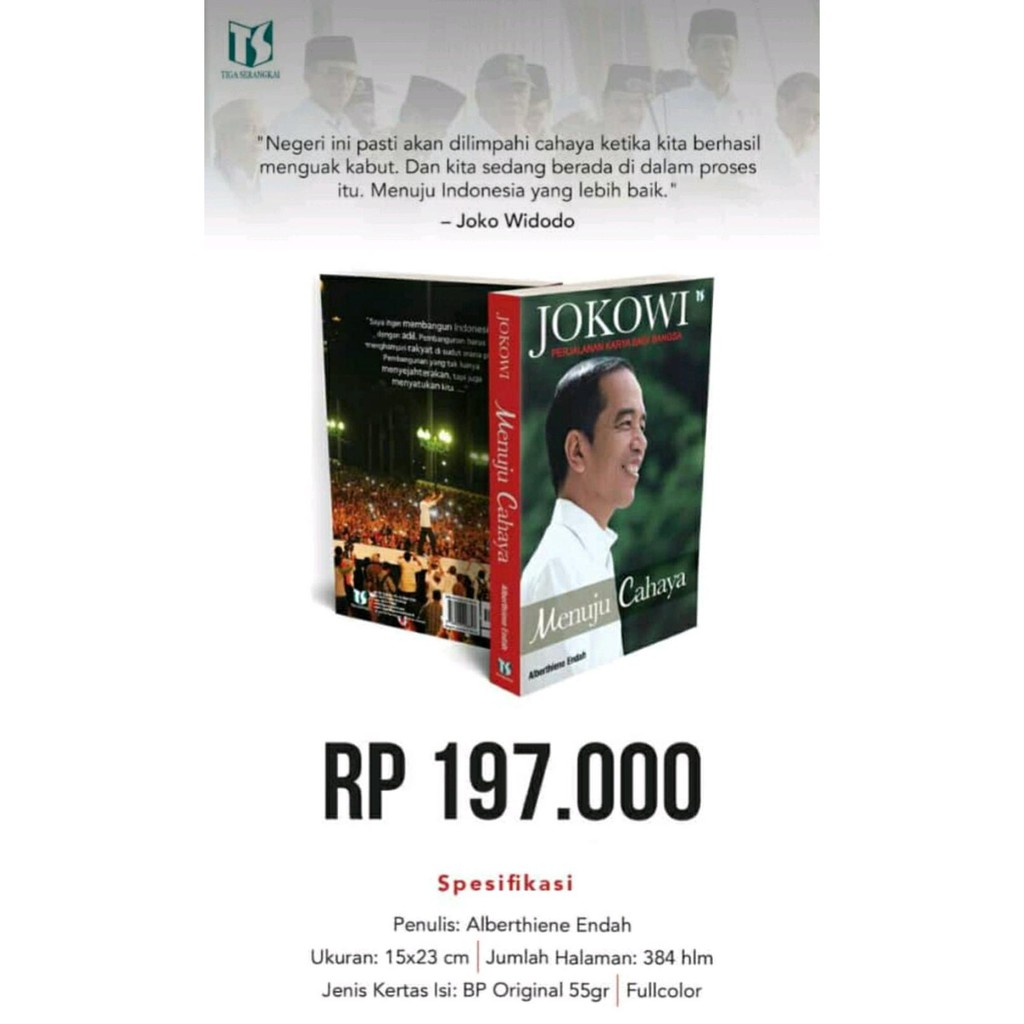 Paling Murah Buku Jokowi Menuju Cahaya