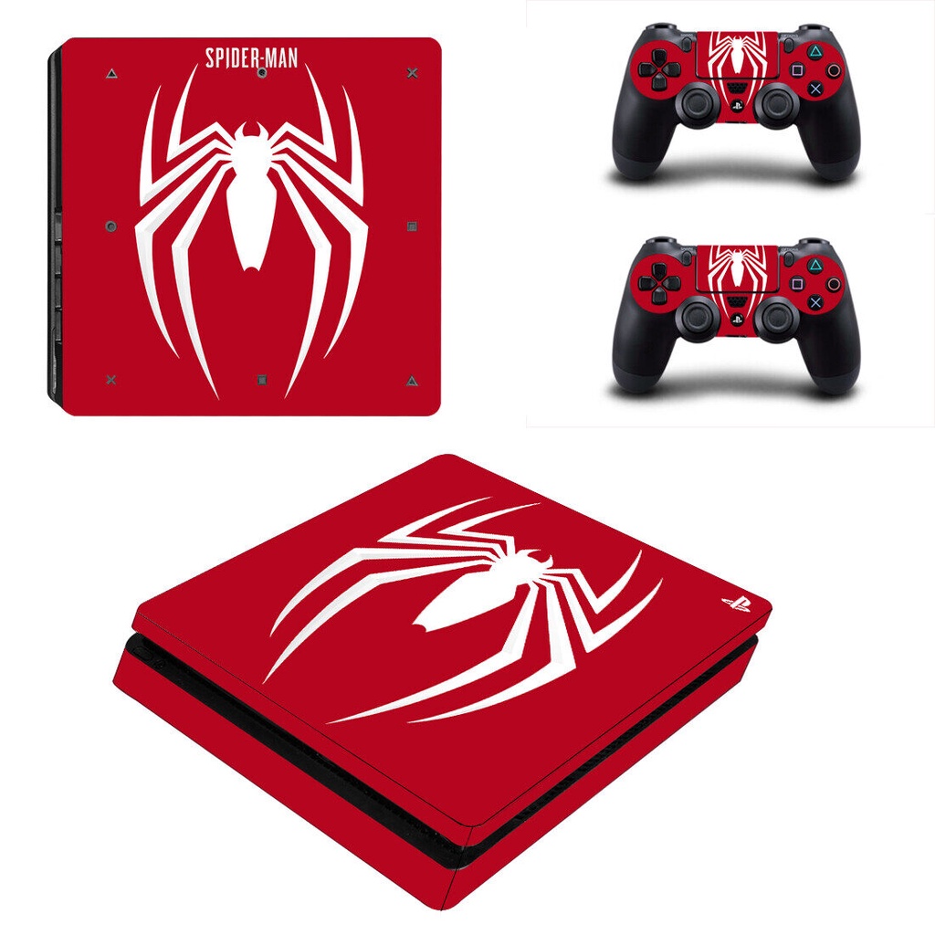 GARSKIN SKIN PS4 SLIM FAT PRO MOTIF SPIDERMAN BISA CUSTOM