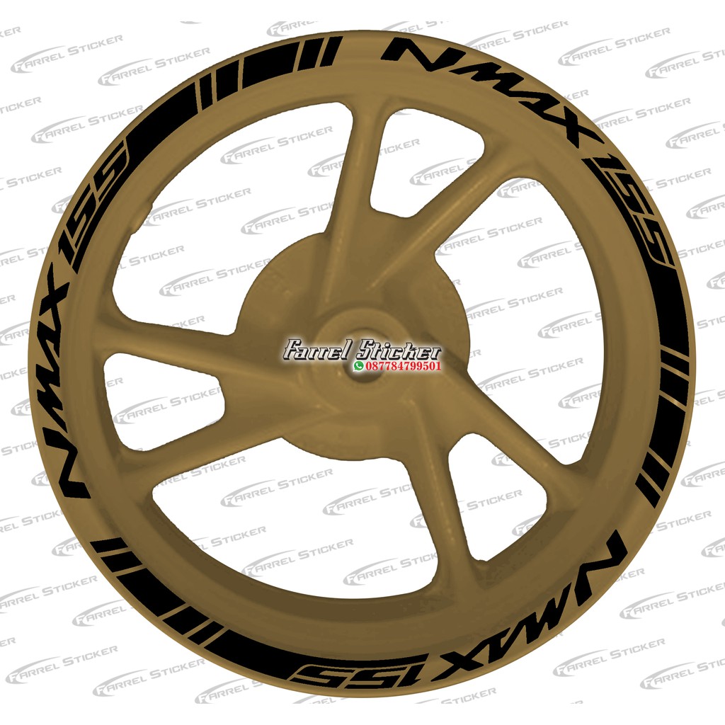 Stiker Velg Sticker Velk Nmax Gold