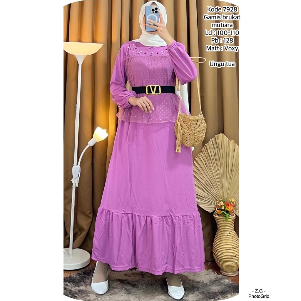 GAMIS BRUKAT MUTIARA LD 110-120
