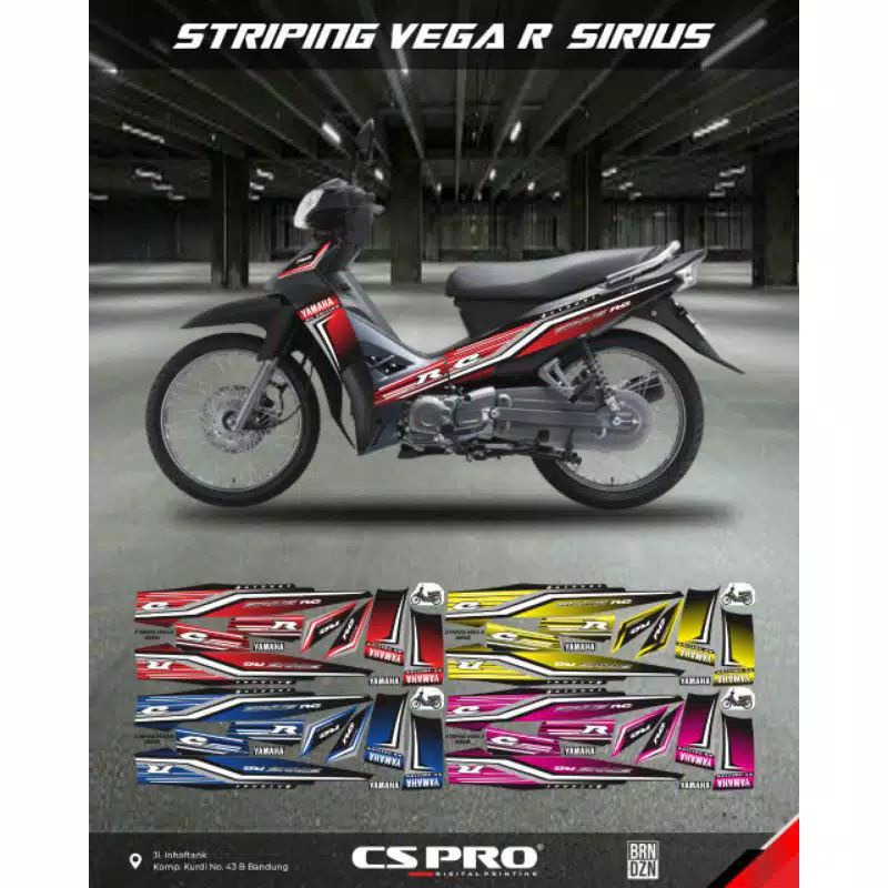 striping motor Vega new / striping motor Yamaha Vega R new