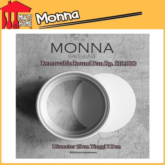 Loyang Removable Round Pan Monna Bakeware