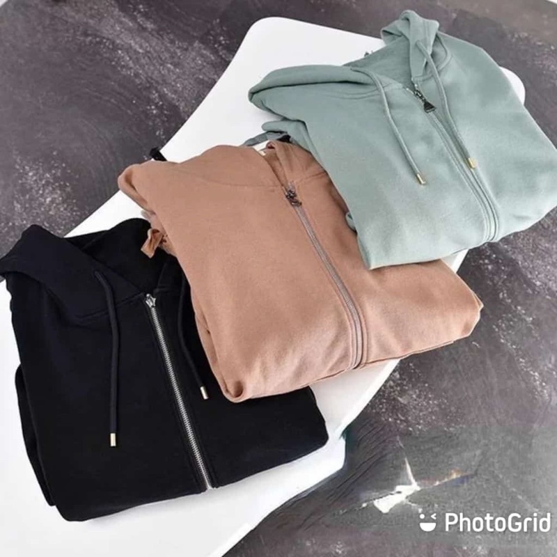 Jaket polos wanita jaket kerut korean style jaket hoodie wanita cardigan polos wanita simple elegan