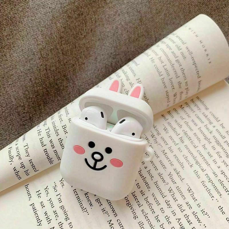 Casing Case Pelindung Cover Belakang Bahan Silikon Untuk Airpods 1 2