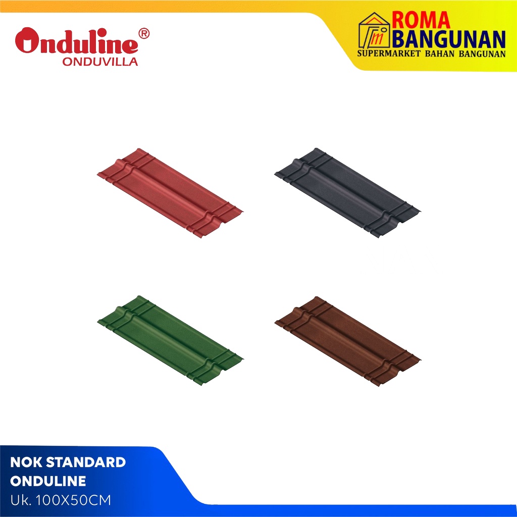 Onduline Atap Standard / Nok Standard / Nok Onduline 100X50CM