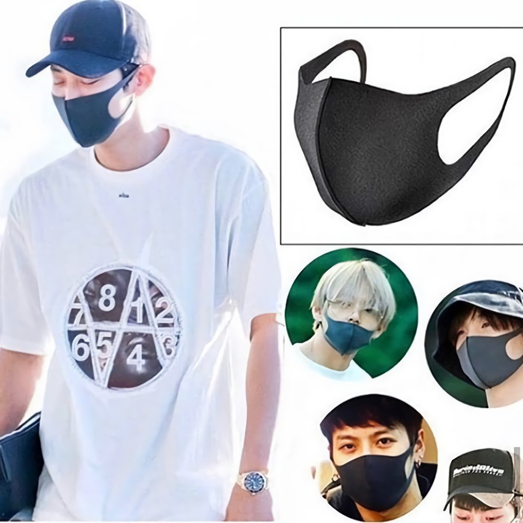 Masker Mulut Fashion  Ala Kpop Korea Idol - Masker Anti Bakteri Dan Virus Corona - Waterproof - 1PCS