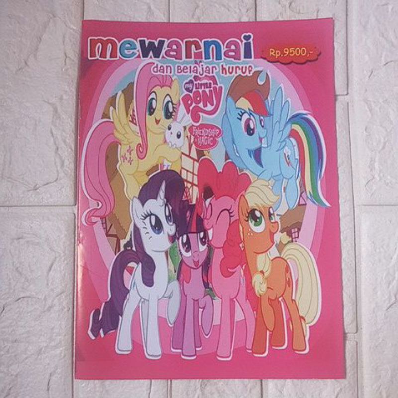 

Buku mewarnai my littlepony edisi belajar menulis huruf
