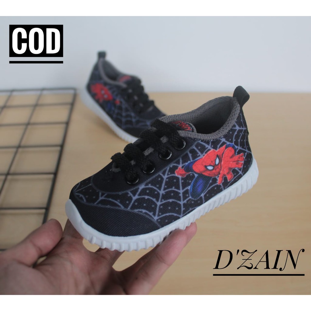 sepatu anak karakter spiderman/sepatu anak laki laki/sepatu anak murah