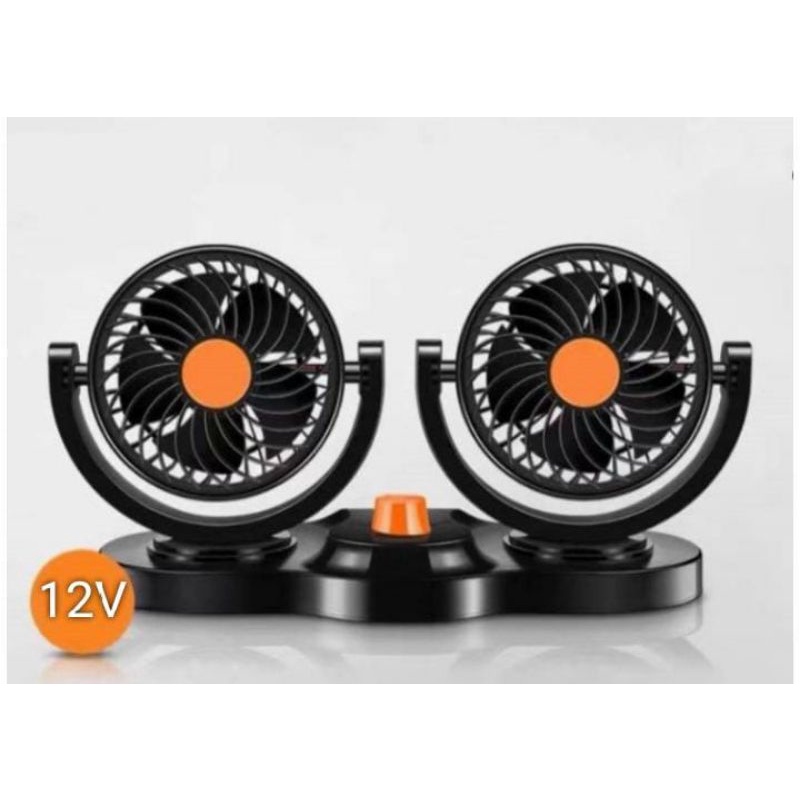 Kipas Angin Mobil 12V Double Fan Kebisingan Rendah