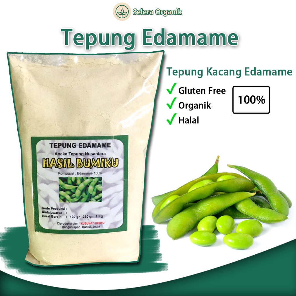 

Tepung Kacang Edamame (1kg) Organik Gluten Free | Selera Organik Jogja