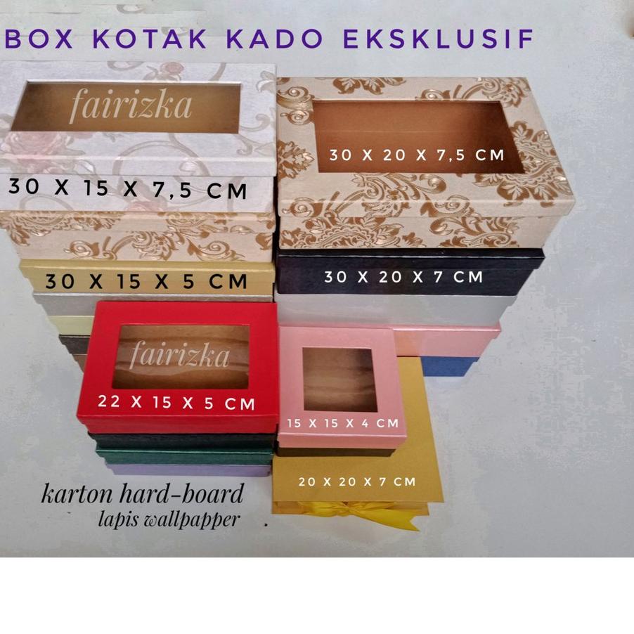 

❃ BOX BESAR kokoh kotak kado parcel bingkisan hampers eksklusif 30x20x7 cm beli MIN.2PCS ➳