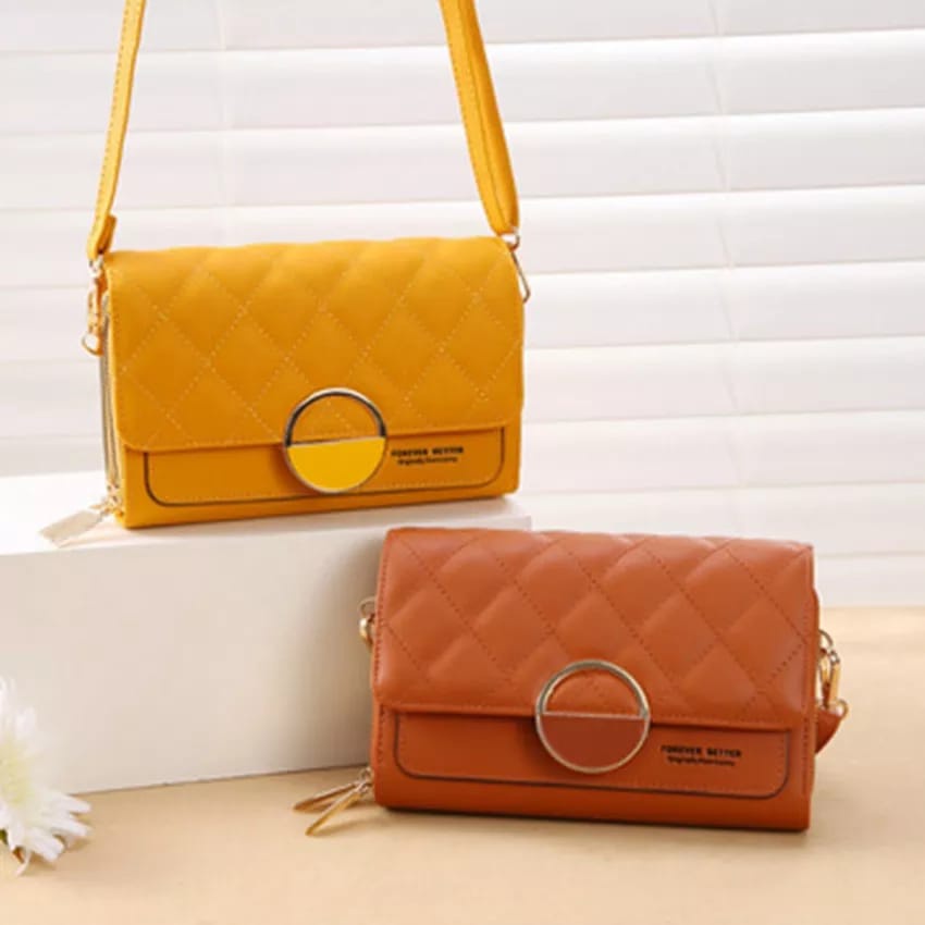 Tas Wanita Tas Salempang Wanita Cewek Bahan Kulit Pu Leter Impor Model Korean