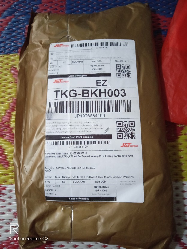 Batik Pria Perwira Size M-xxl Lengan Panjang Lapis Furing Batik Solo Katun Halus Sragenan Hq