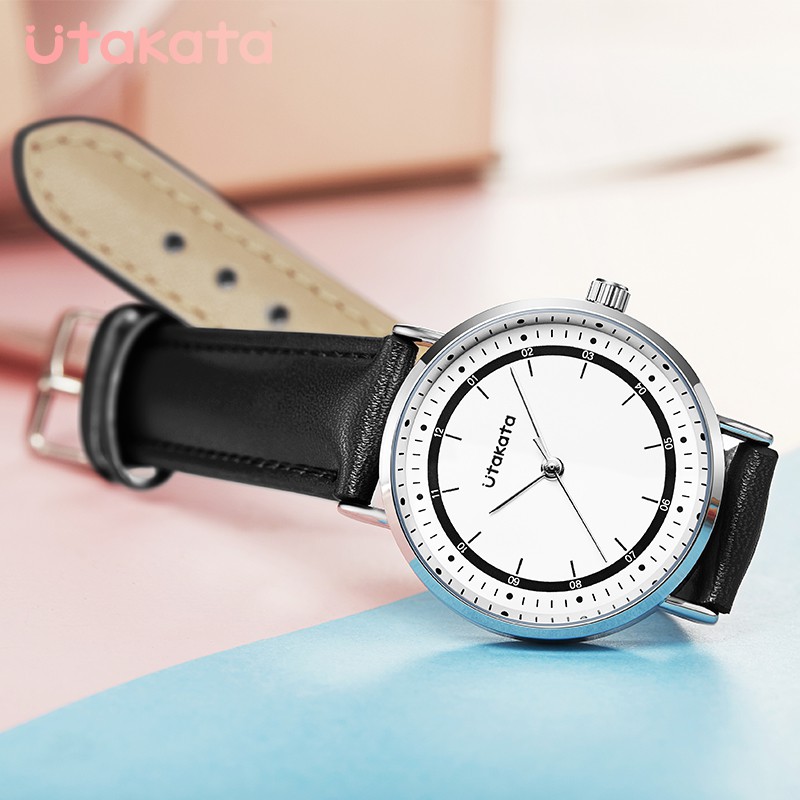 UTAKATA A0005 Jam Tangan Wanita Analog Tali Kulit WATCHKITE WKOS