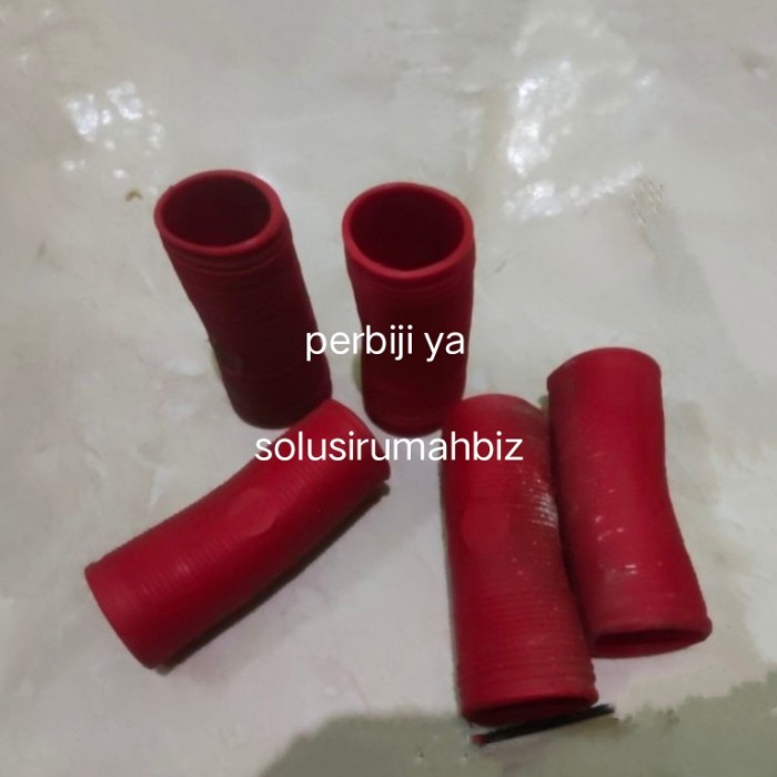 SARUNG STANG GEROBAK DORONG merah 1BJ PEGANGAN KARET 32mm bukan artco