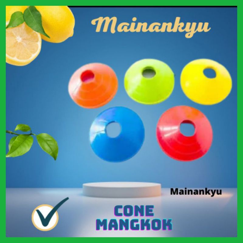 (MAINANKYU) Cone Mangkuk Alat Olahraga Latihan Kun Ma1ngkok Marker Sports 005