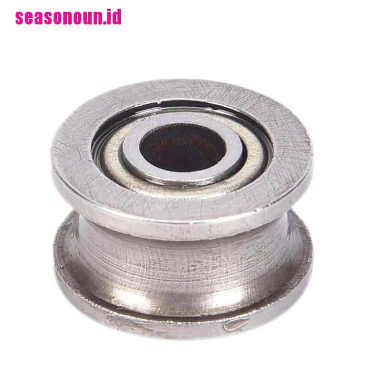 10 Pcs U624ZZ U groove ball bearing pulley Untuk Rel track