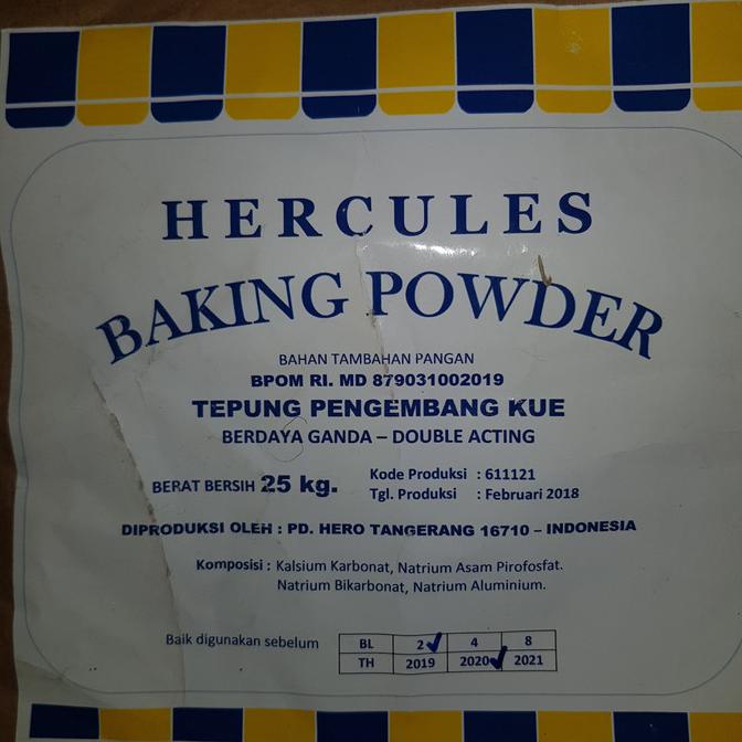 

Baking Powder Hercules 1 kg Double Acting