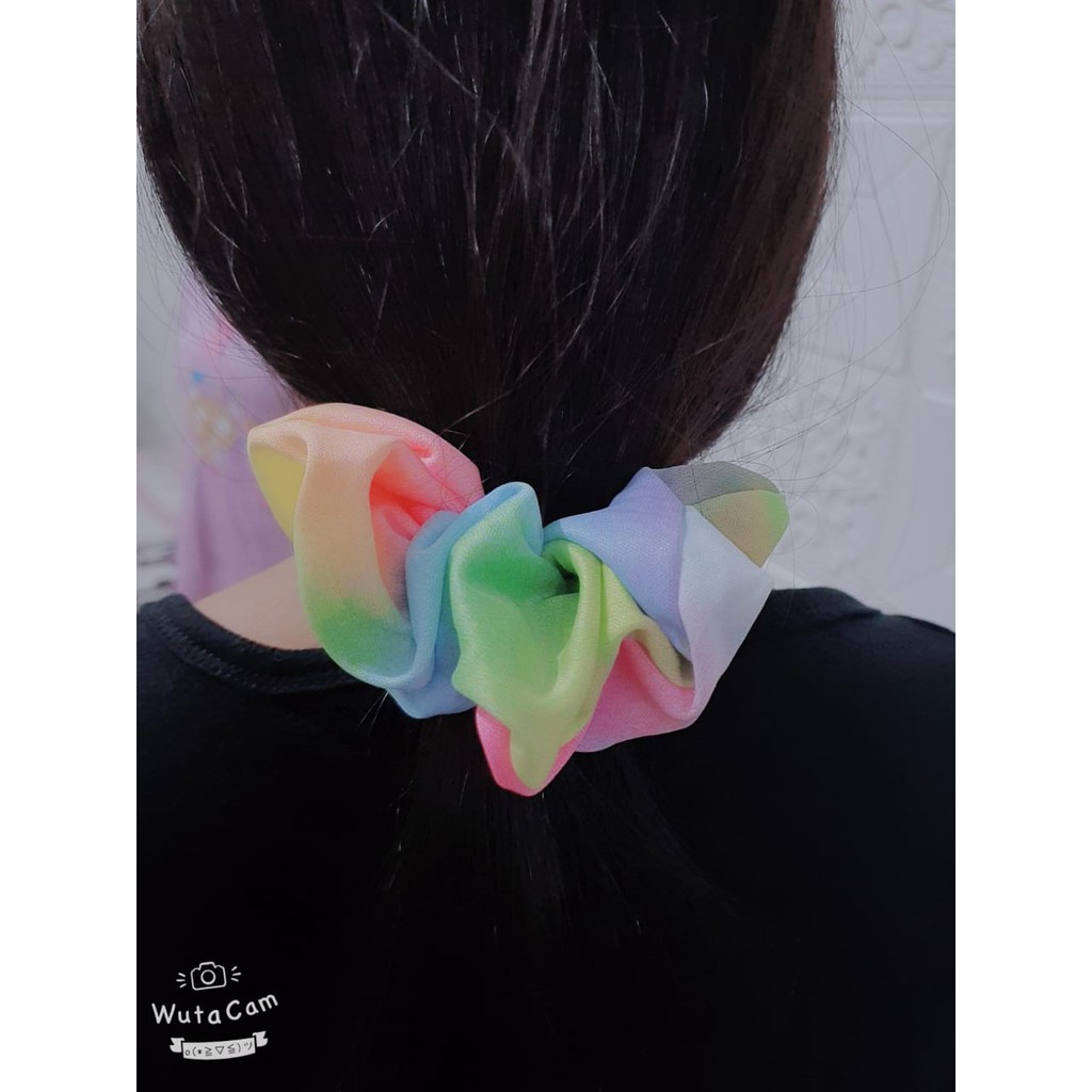 Ikat Rambut Ponytail Elastis  Scrunchie Korean style / Cepol Rambut  Wanita / Aksesoris Rambut