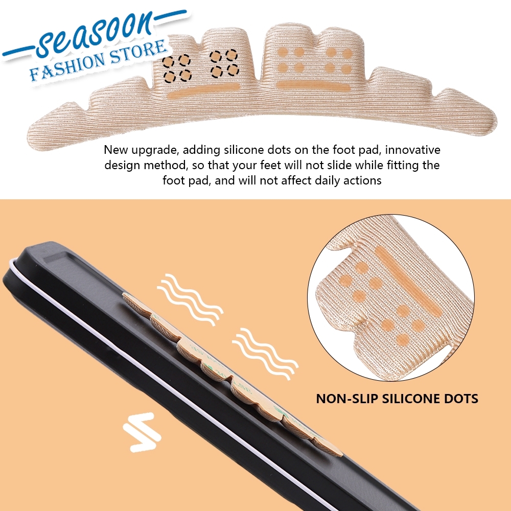 1 Pasang Pad Sisipan Sepatu Hak Tinggi Wanita Bahan Silicone Gel Nyaman Anti Slip Anti Licin