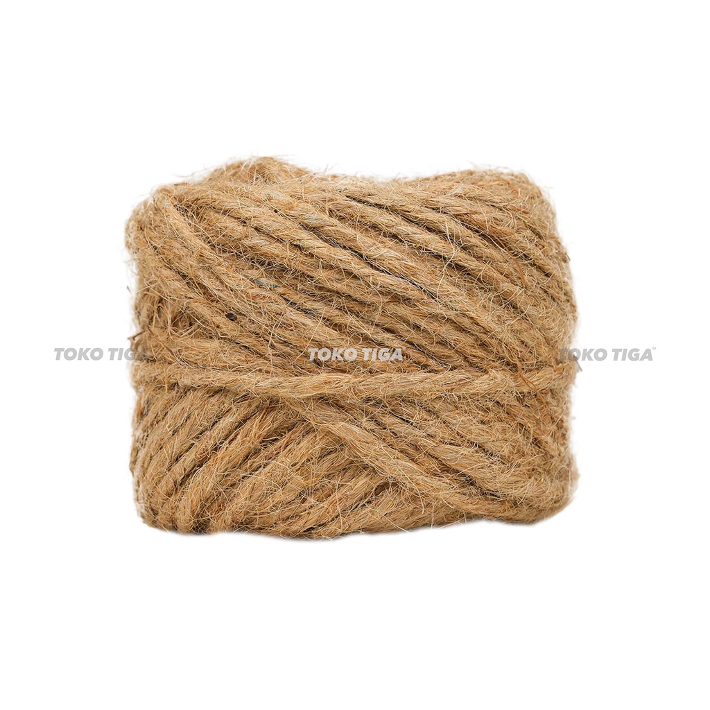 Tali Goni / Rami / Jute / Hemp Rope 3 Ply Tebal (50 Meter)