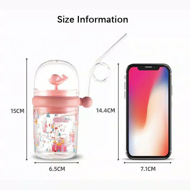 BOTOL MINUMAN ANAK LUMBA AIR MANCUR LUCU BPA FREE TIKTOK