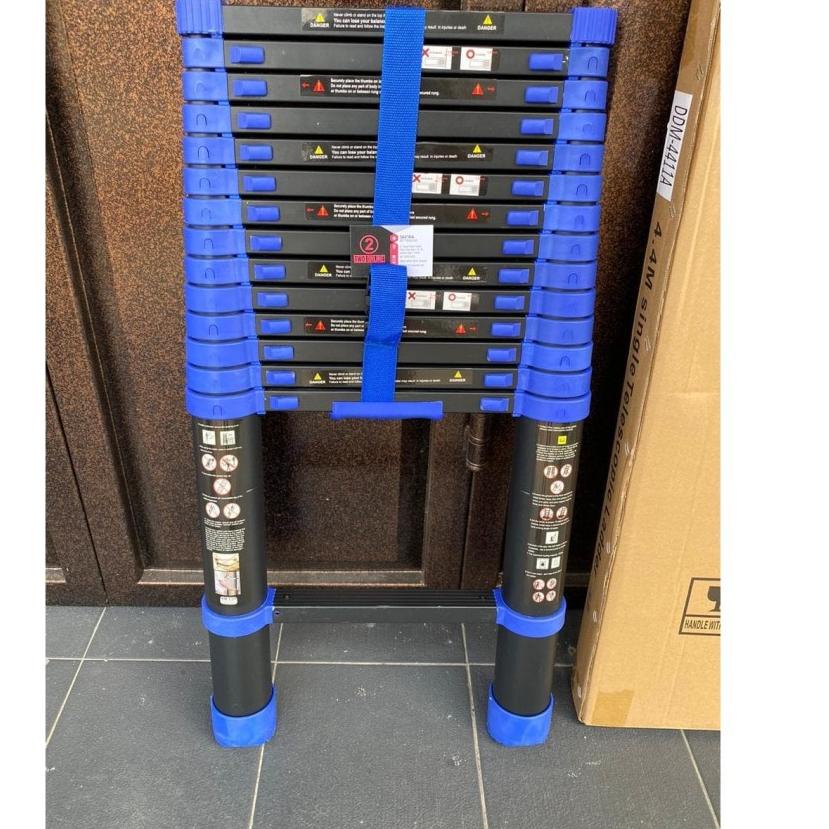 KODE5m0La--Tangga 4.4 m Lipat Alumunium / Telescopic Ladder 4,4 Meter Tangga
