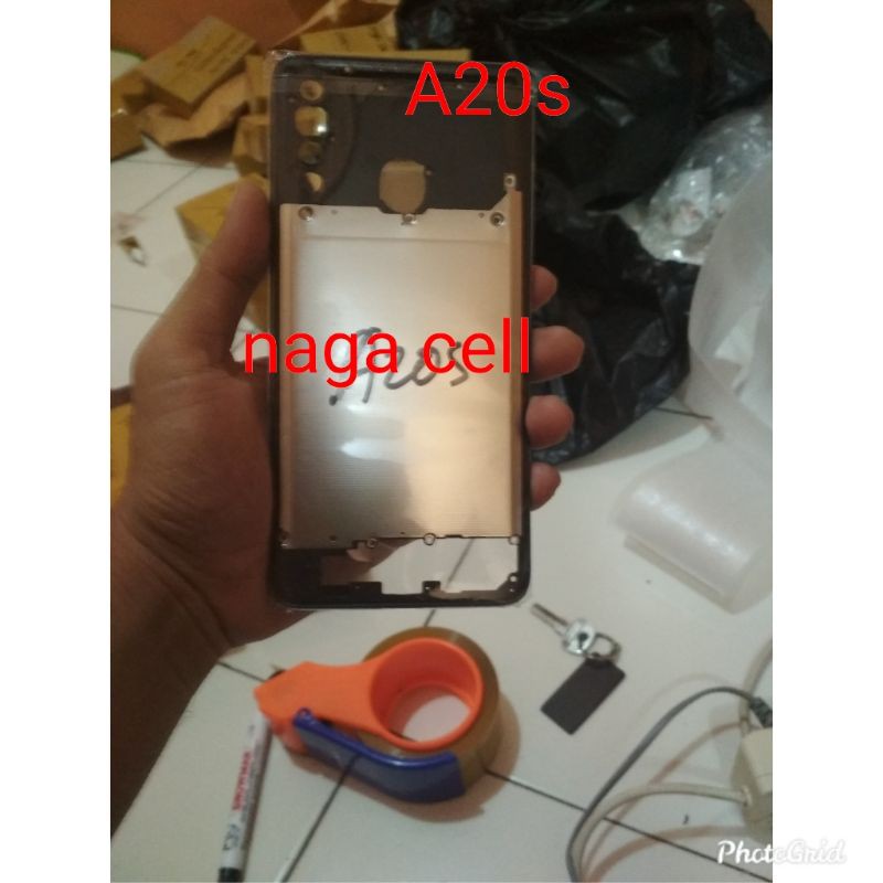 Samsung A20S bezel bazel tulang tengah tutup mesin samsung A20S original