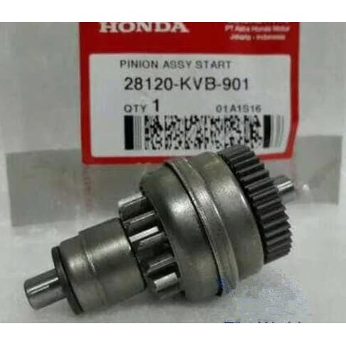 HONDA ORI AHM PINION ASSY STARTER VARIO BEAT SCOOPY SPACY CARB BEAT FI SCOOPY FI SPACY FI VARIO FI 28120-KVB-901