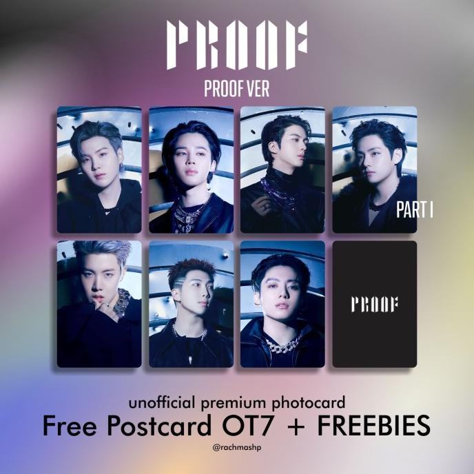 

(BISA COD) premium PHOTOCARD dan Stiker Hologram Proof&Door Ver free Postcard BTS TERPERCAYA Kode 1052