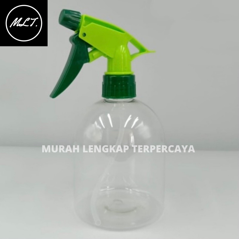 BOTOL SPRAY TRIGGER 500 ML OVAL / BOTOL TRIGER SPRAY 500ML OVAL SPRAYER KISPRAY TRIGGER NATURAL PET