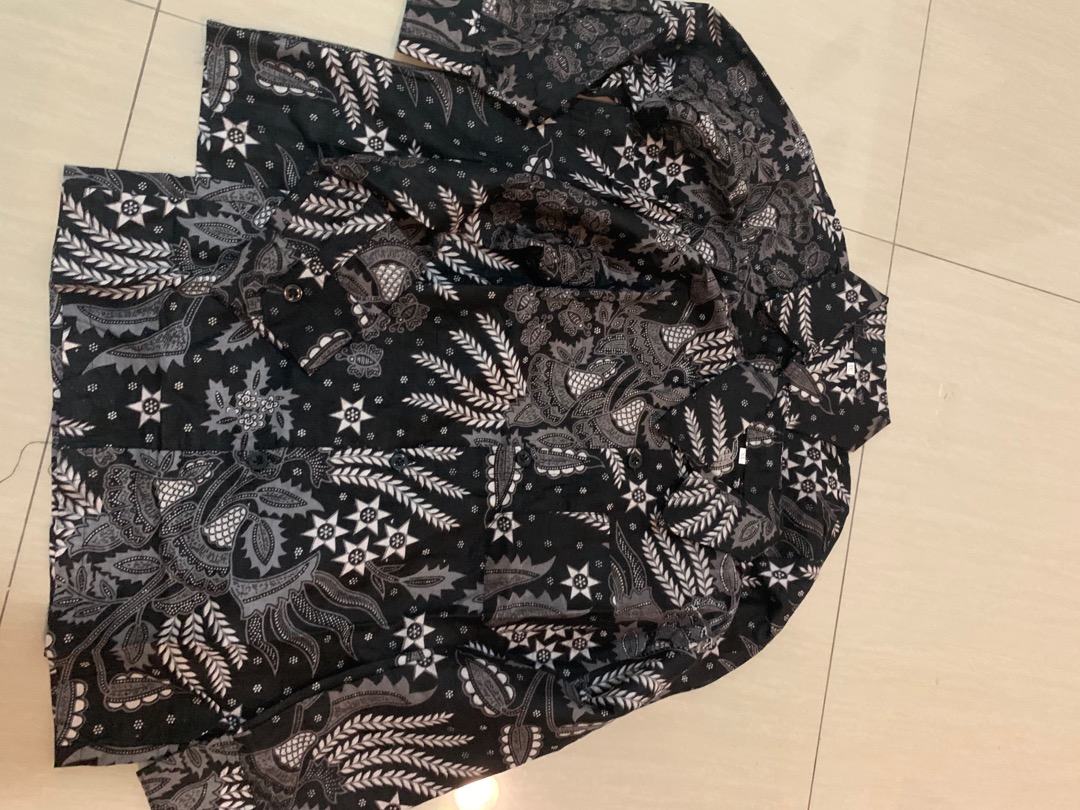 Batik Couple Keluarga Sania Ruffle Ori Ndoro Jowi Dnt Motif Manggar Abu