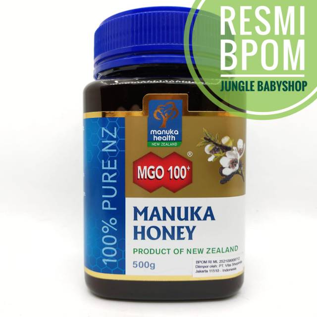 MANUKA HEALTH Honey BPOM MGO 100+ 30+ Blend Madu manuka 50gr 250gr 500gr