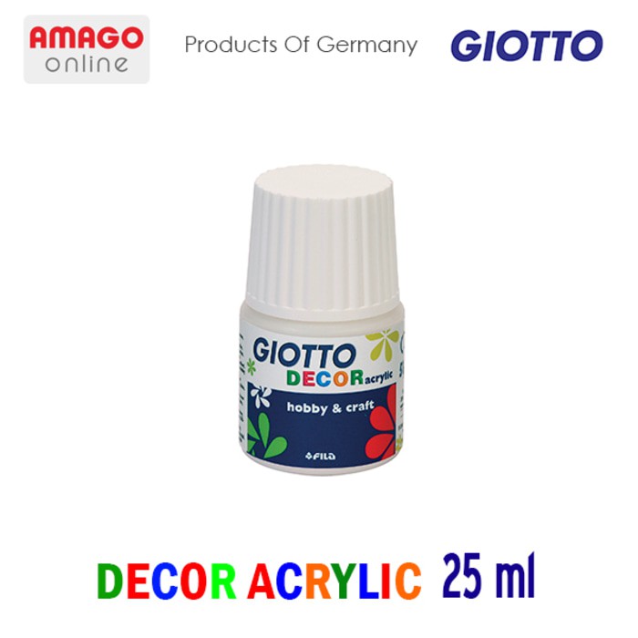 GIOTTO Decor Acrylic Cat Akrilik Dekorasi 25 ml - warna White - 538101