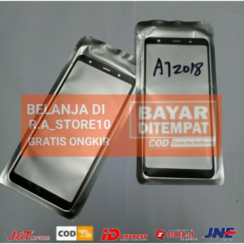 Kaca Lcd + Lem Oca Samsung Galaxy A7 2018 A750 Kaca Depan Kaca Touchscreen Glass Lcd