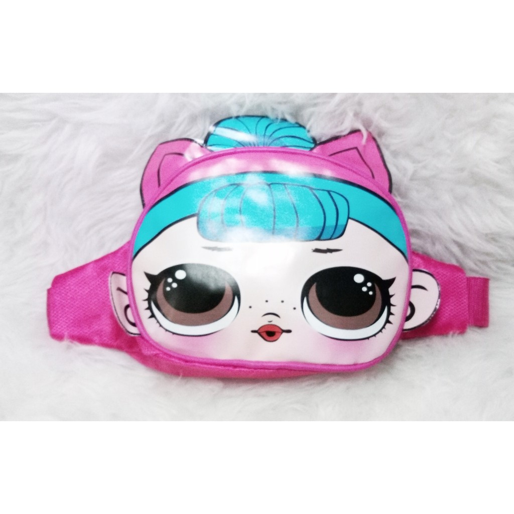 TK10 Tas Kulit/Kanvas Pinggang Kepala Lol Premium Waistbag 20x15cm