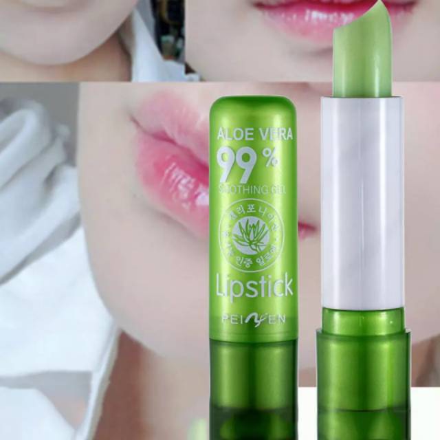 (BISA COD) LIPSTIK ALOE VERA / LIPBALM ALOE VERA / LIPSTICK [[PADAT]]